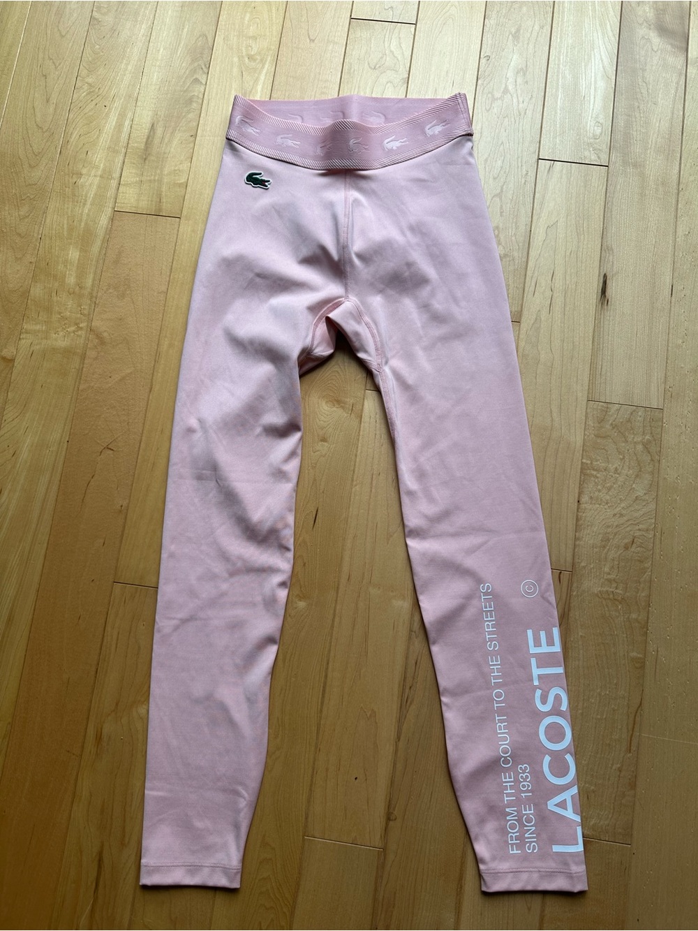 Lacoste Light Pink Logo Leggings
